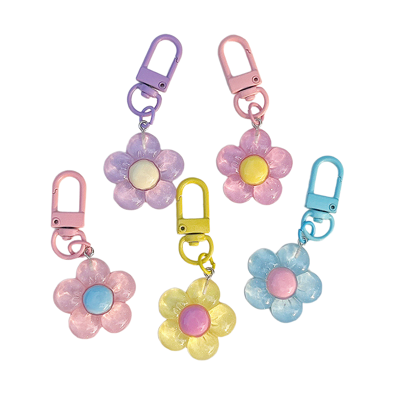 Women Bags And Purses - Cute Flower Keychains for Women Clear