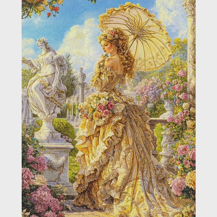 Women Bags Europe - Diamond Painting Elegant And Noble Woman
