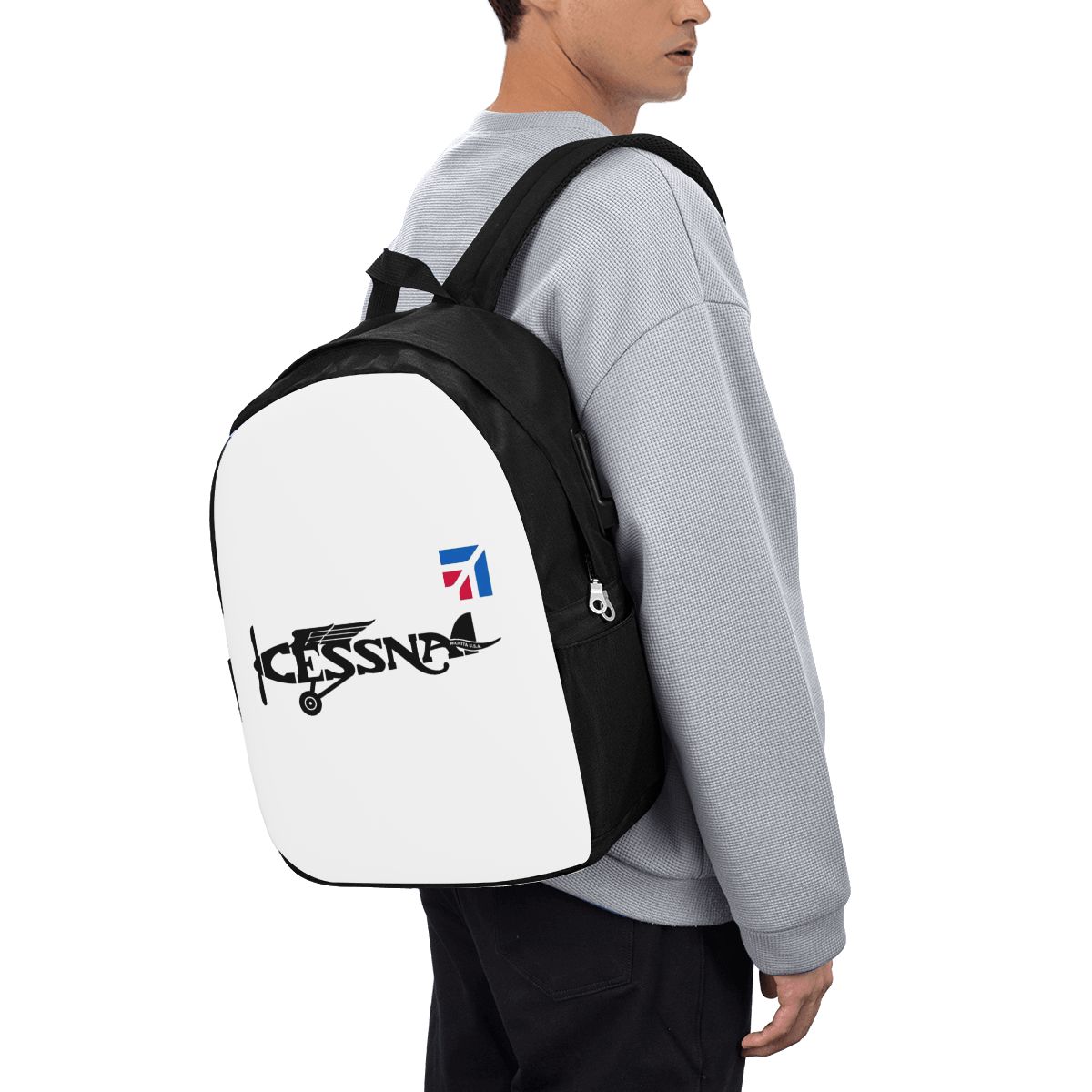 Women'S Bags - Cessna Logo Backpack Travel Notebook Bag