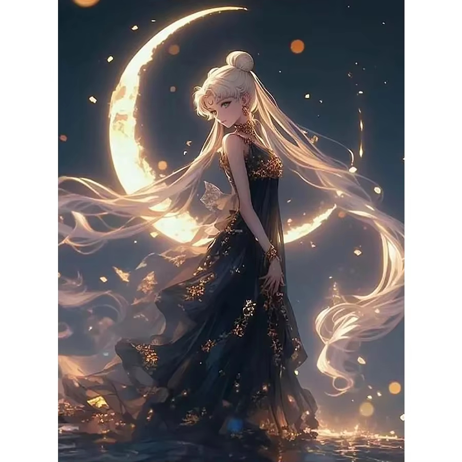 Women Bags Europe - Diamond Art Painting Kit Miku Moon