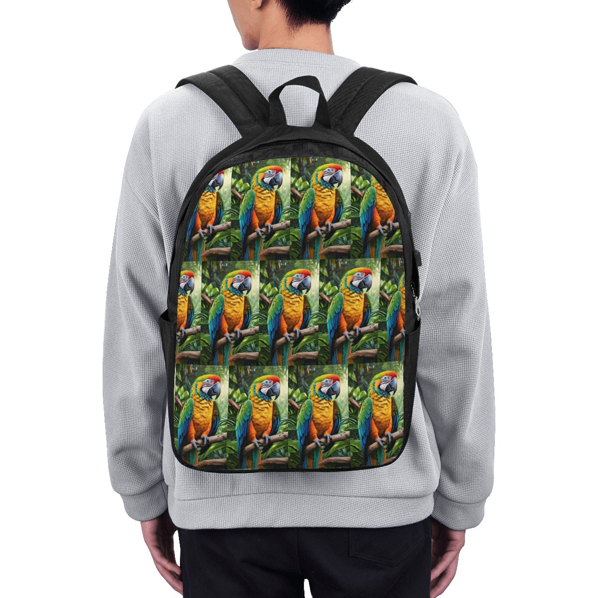 Women'S Bags - Cute Macaw Parrots Backpack Travel Notebook