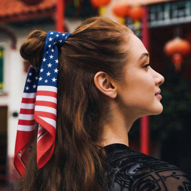 USA Flag Print Satin Skinny Sc - Women Bags Usa recension och pris
