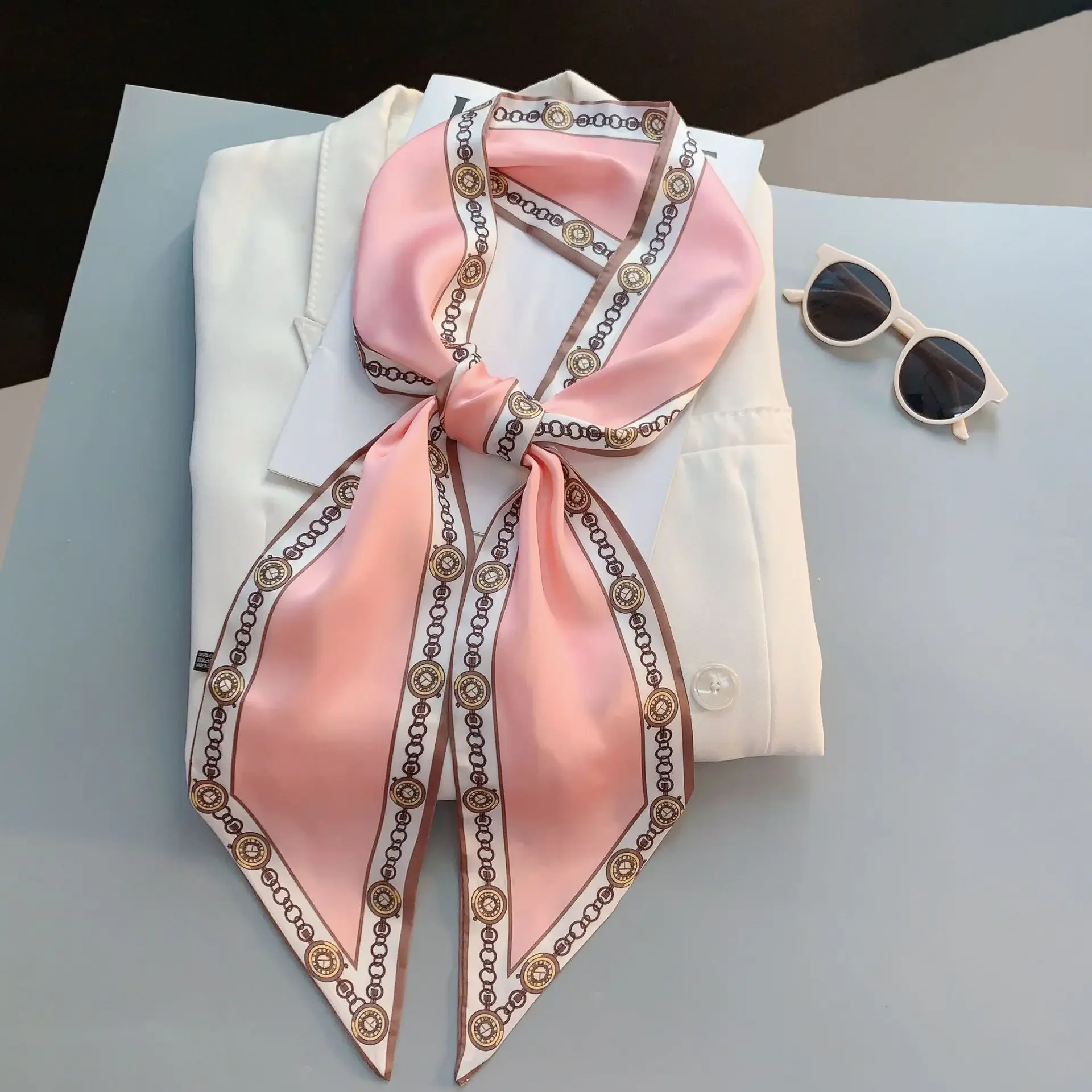 Design Print Skinny Scarf Plai - Women Bags Brands recension och pris