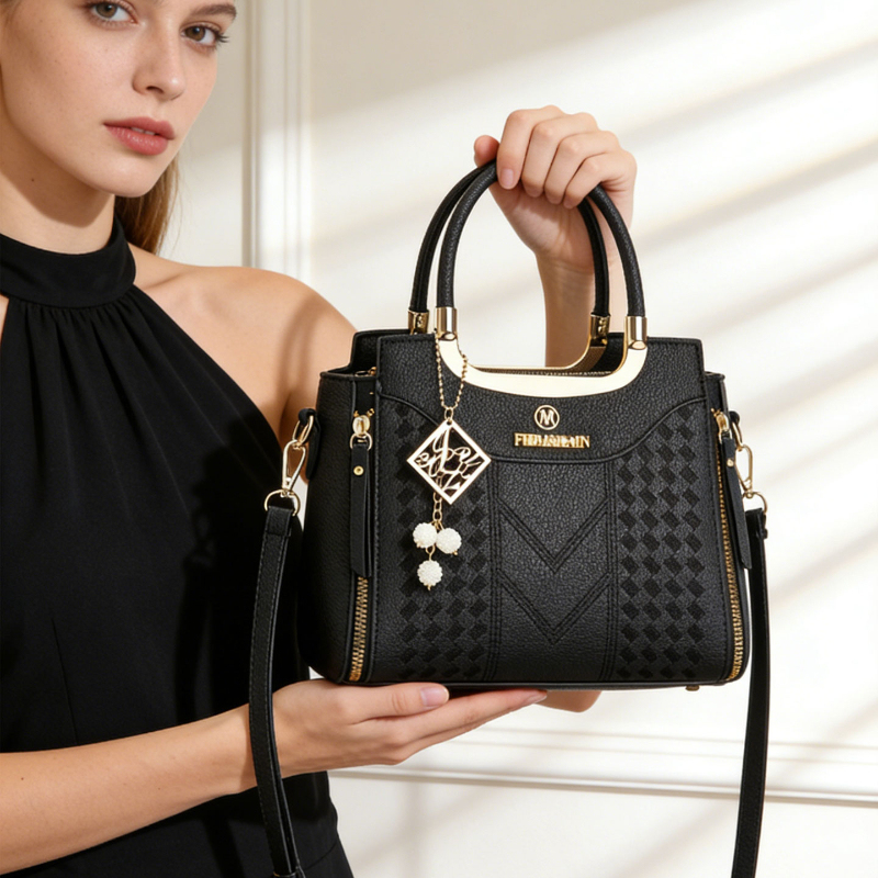 3-piece handbag set made of ly - Women Bags Leather recension och pris
