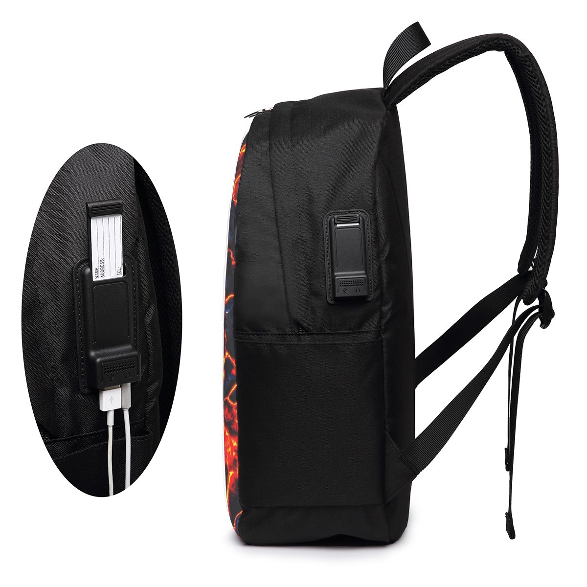 Magma Volcano Lava Fire Backpa - Women'S Bags recension och pris