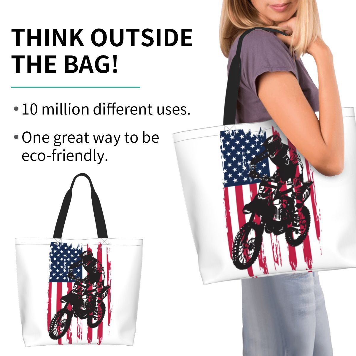 Dirt Bike Motocross USA Americ - Women Bags Usa recension och pris