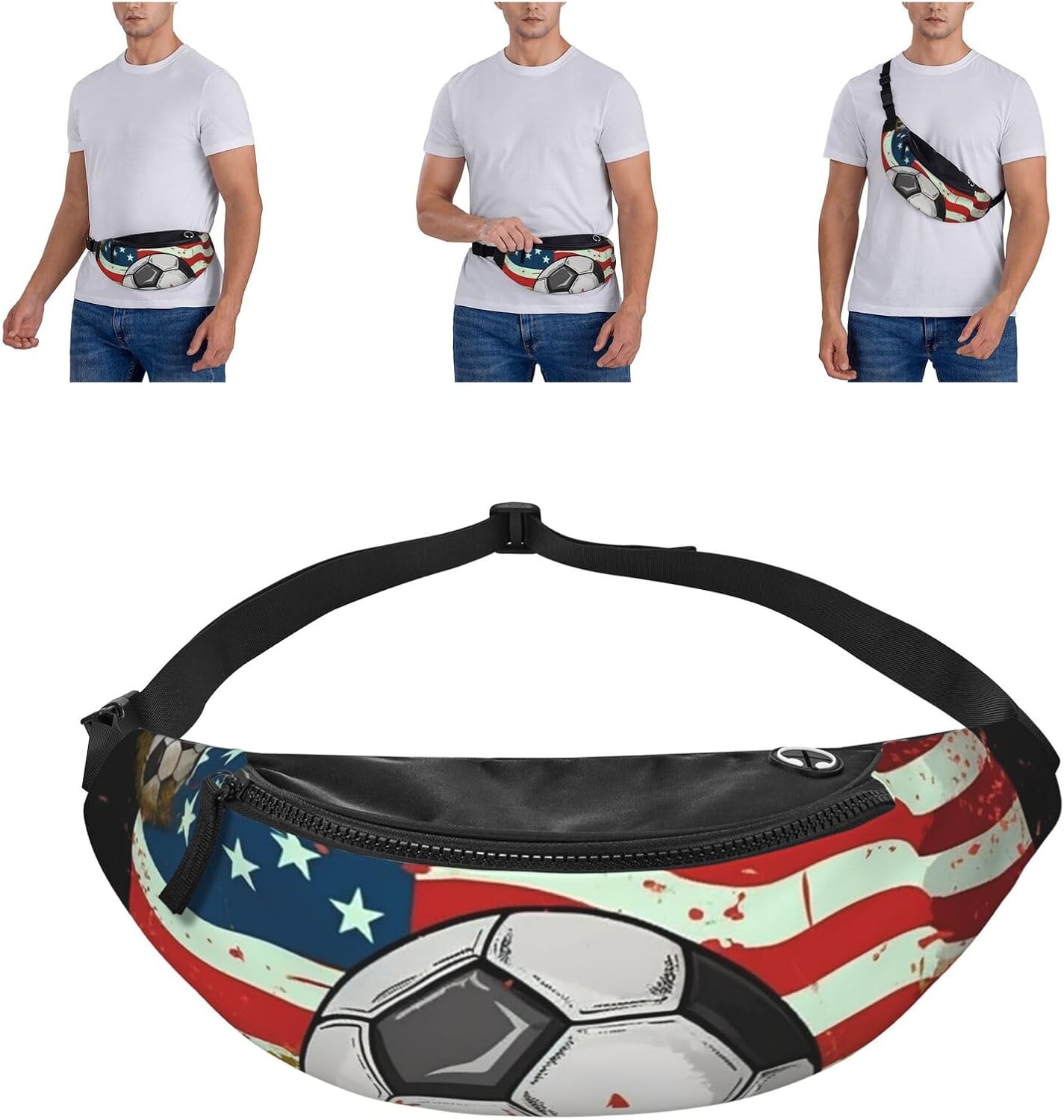 Soccer USA American Flag Fanny - Women Bags Usa recension och pris
