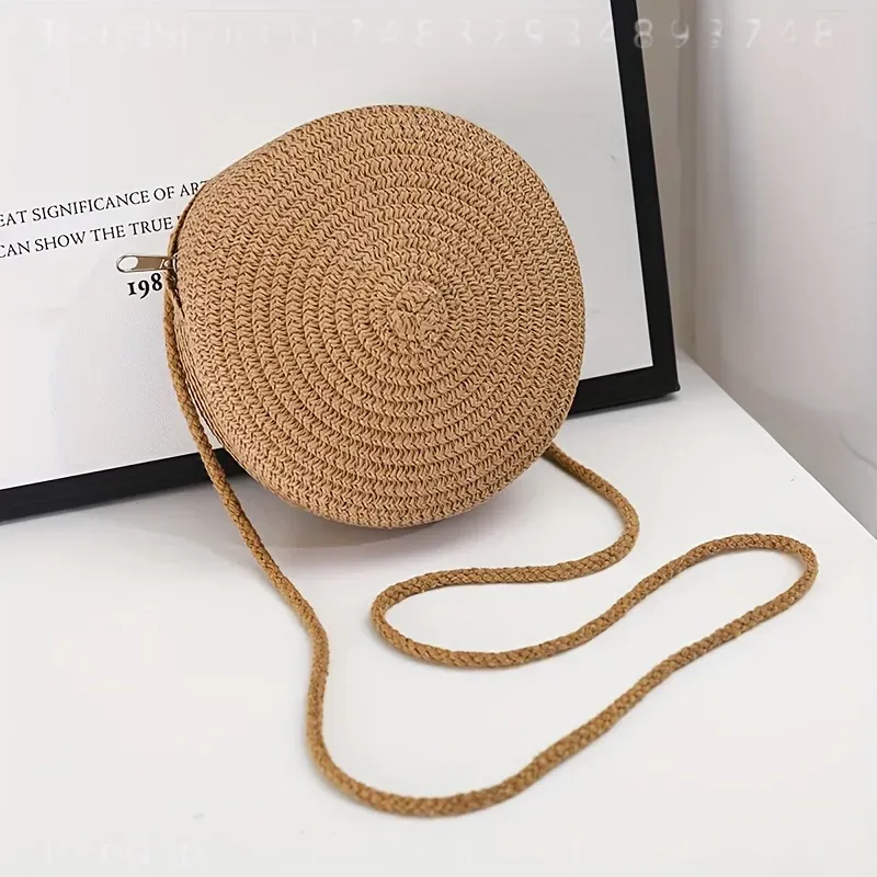 Round Woven Rattan Crossbody B - Women Bags And Purses recension och pris