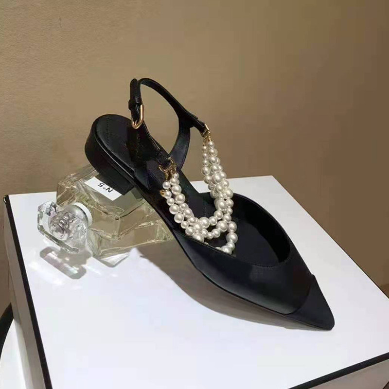 Pearl Chain Bag Head Sandals W - Women Bags Leather recension och pris